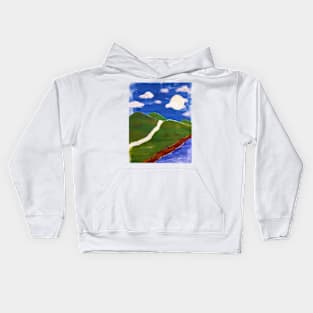 Along the Valleys Painting Kids Hoodie